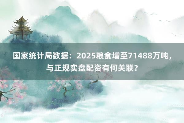 国家统计局数据：2025粮食增至71488万吨，与正规实盘配资有何关联？